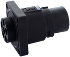 MQ15-X-Power male receptacle front mount only housing 