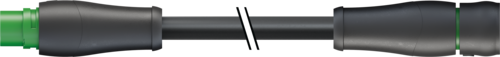 MQ15 male 0° / MQ15 female 0° 600V AC type 3