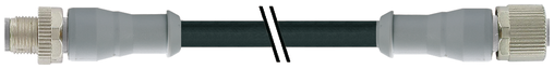 M12 male 0° / M12 female 90° IO-Link.