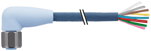 M12 female 90° A-cod. with cable F&B Pro