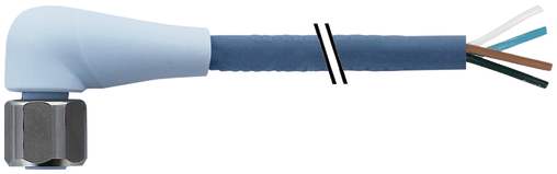 M12 female 90° A-cod. with cable F&B Pro