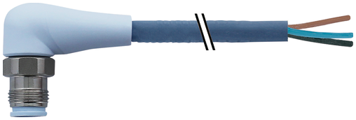 M12 male 90° A-cod. with cable F&B Pro