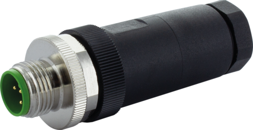 M12 male 0° A-cod. screw terminal