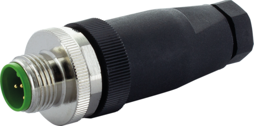 M12 male 0° A-cod. screw terminal