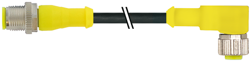 M12 male 0° / M12 female 90° AIDA