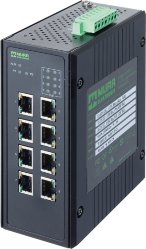 8 Port unmanaged Gigabit Switch 8 PoE Ports IP20 metal