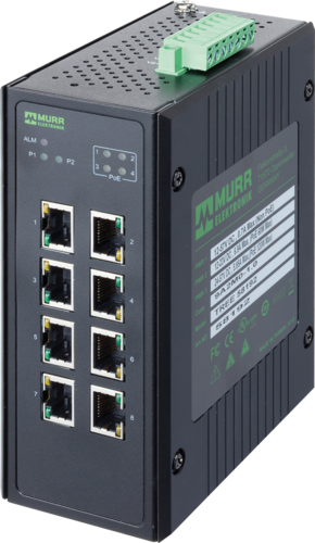 8 Port unmanaged Gigabit Switch 4 PoE Ports IP20 metal