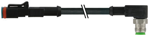M12 Xtreme male 90° A-cod. / MDC06-2s