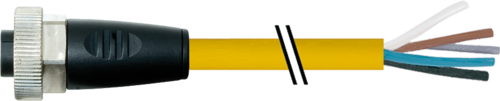 7/8'' female 0° with cable