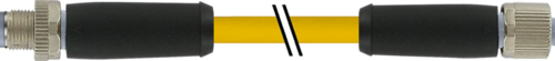 M12 Power L-coded 5pol. male 0° / female 0°