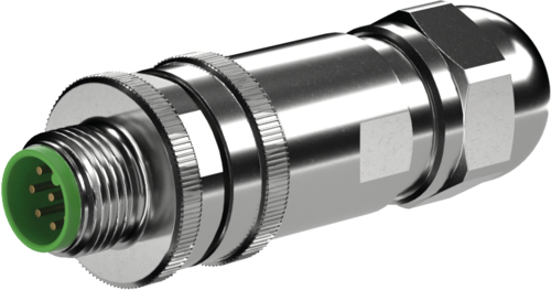 M12 male 0° A-cod. screw terminal