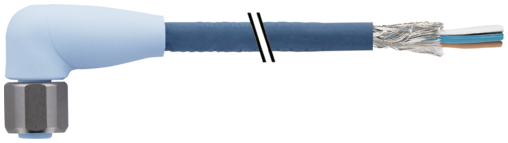 M12 female 90° A-cod. with cable shielded F&B Pro