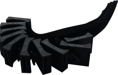 Velcro base including velcro for ITEM-profiles