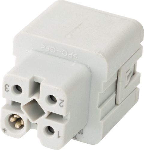 A3 female 3-pole, Push-in, 400 V, 10 A