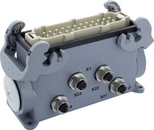 Power Distributor 4x M12 L-cod. 4-pol.