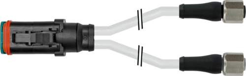 MDCY06-4s / 2x M12 female 0° Xtreme