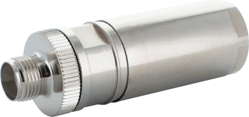 M12 Power male 0° L-cod. Push-Lock