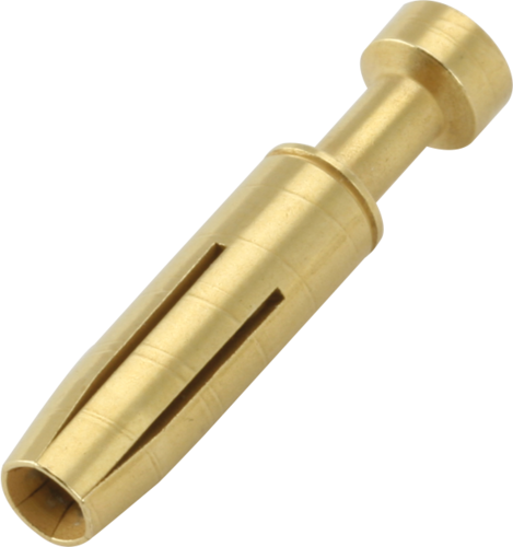 2,5 mm crimp contact f/turned/gold/0,5 mm²