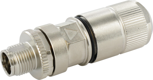 M12 male 0° X-cod. IDC
