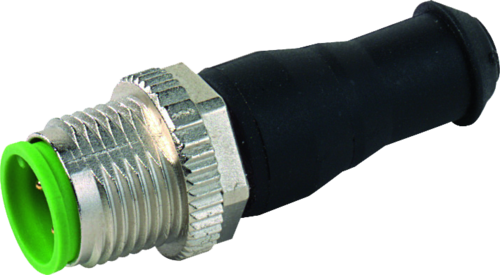 Bus terminating plug M12 male A-cod.
