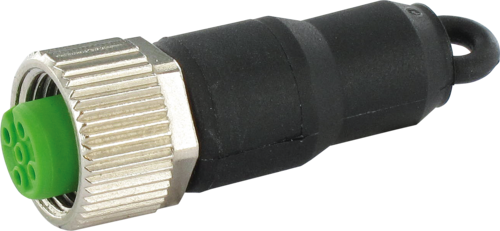 Bus terminating plug M12 female A-cod.