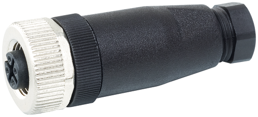 M12 female 0° field-wireable