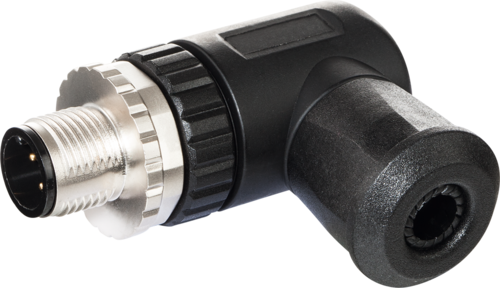 M12 male 90° A-cod. screw terminal