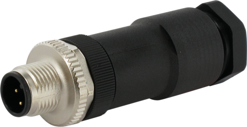 M12 male 0° A-cod. screw terminal