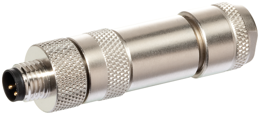 M8 male 0° A-cod. screw terminal
