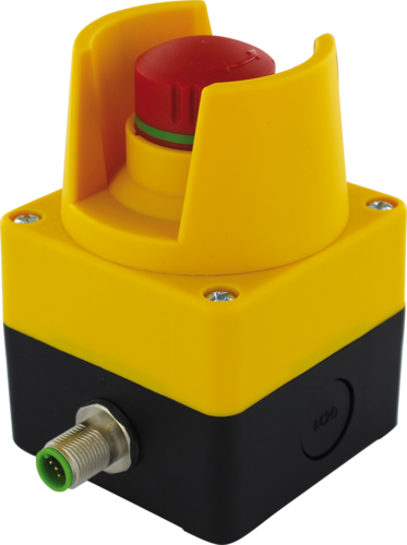 Emergency-stop pushbutton with 2 positive opening contacts