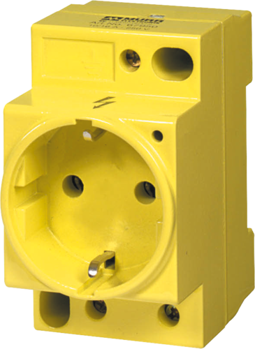 MSVD POWER SOCKET VDE YELLOW