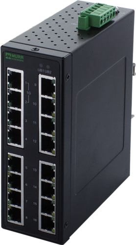 TREE 16 TX Metall 2GE 14 FE - Unmanaged Gigabit Switch - 16 Ports/