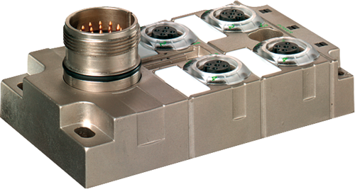 MVP-METALL, 4XM12, 5POLE, M23 19POL. CON.