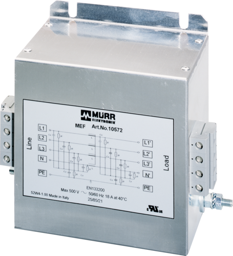 MEF EMC-FILTER 3-PHASE 1-STAGE WITH NEUTRAL