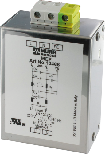 MEF EMC-FILTER 1-PHASE 2-STAGE
