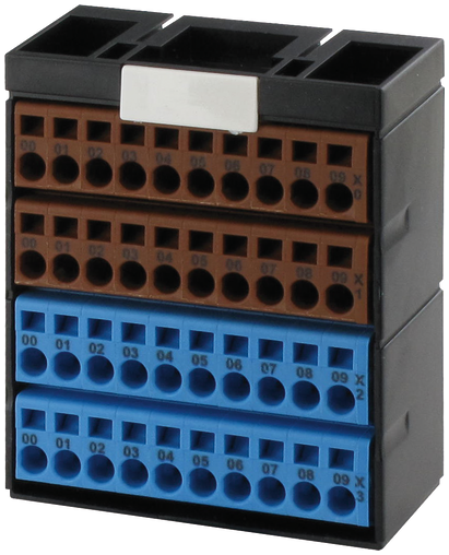 POTENTIAL TERMINAL BLOCK BROWN BLUE
