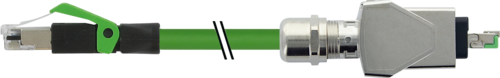 RJ45 Push Pull male 0°/ RJ45 male 0°