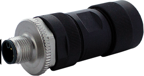 M12 Power male 0° K-cod. screw terminal