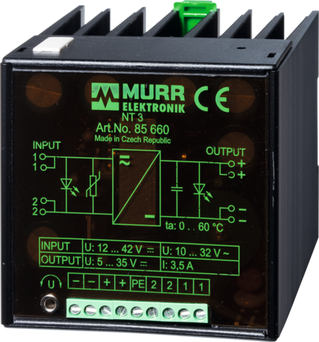 NT 3 AC-DC/DC-CONVERTER, LINEAR REGULATED