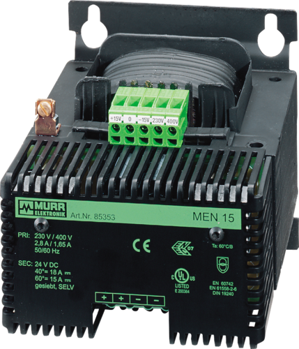 MEN POWER SUPPLY 1/2-PHASE, SMOOTHED
