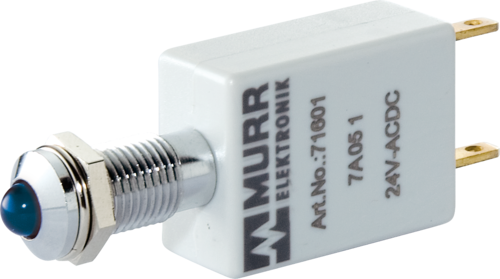 LED-display 230V AC blue