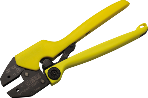 Crimping tool for square crimping (long handels)