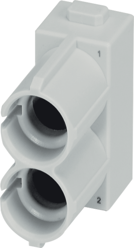 Pneumatic module - female & male, 2-pole