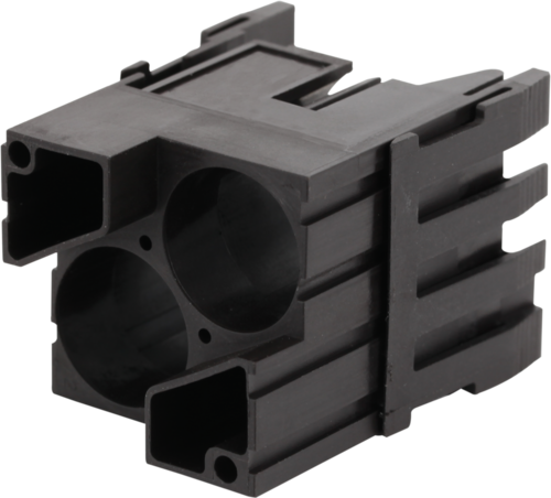 Shielded male module, 2-pole