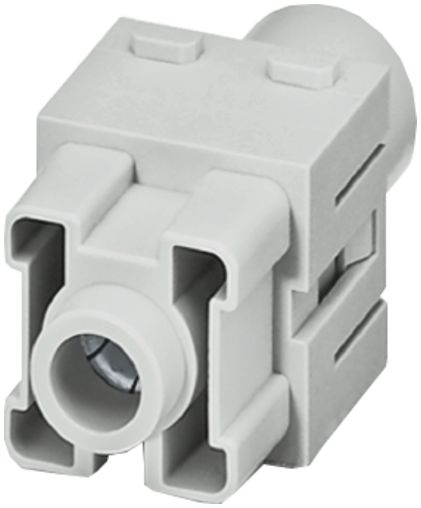 Female module, 1-pole, axial screw t.