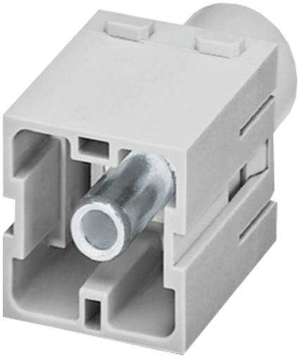 Male module, 1-pole, axial screw t.