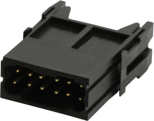 Male module, 12-pole, crimp t.