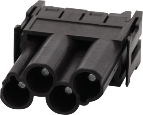 Male module, 4-pole, crimp t.