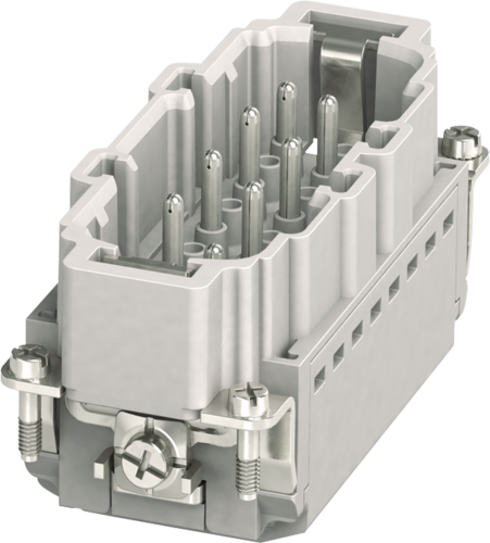 B16 male 6+2-pole, Push-in, 800/500 V, 16 A