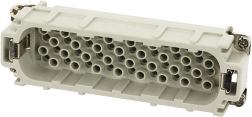 B24 male 64-pole, crimp t., 250 V, 10 A